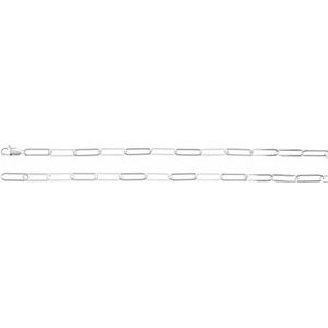 Sterling Silver 6.2 mm Paperclip-Style 20" Chain