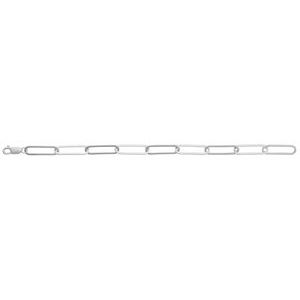 Sterling Silver 6.2 mm Paperclip-Style 7" Chain