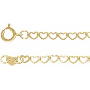 2.5 mm Heart Chain