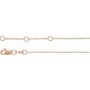 14K Rose Gold Mama 6 1/2-7 1/2" Bracelet