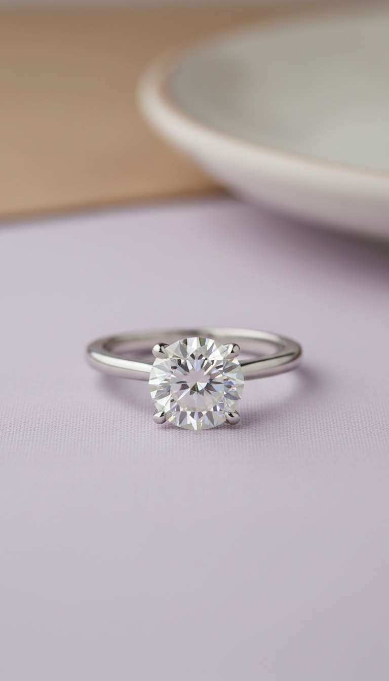 Lab-Grown Diamond Solitaire Ring