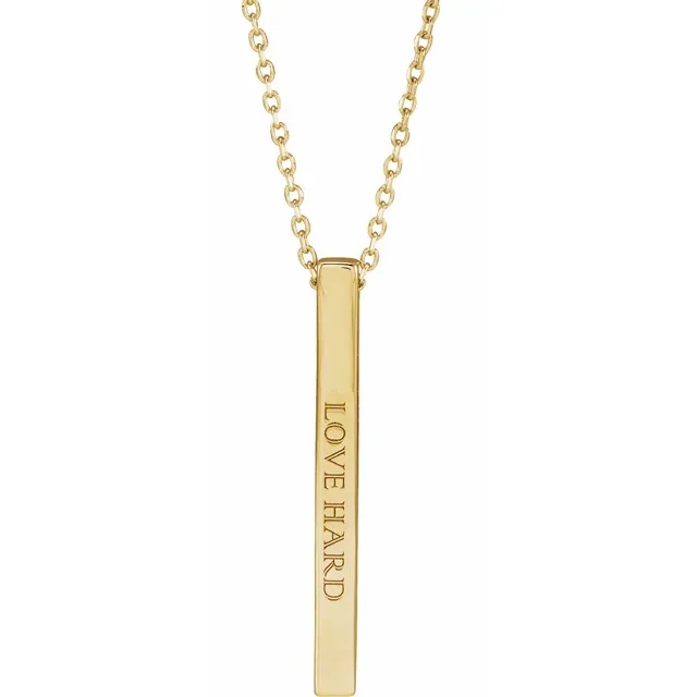 Gold Bar Necklace