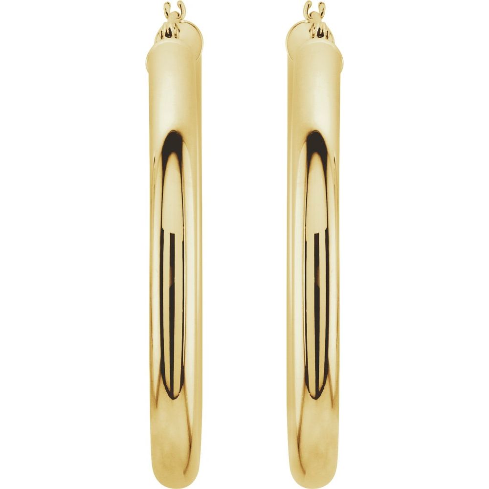 14K Yellow 20 mm Hoop Earrings