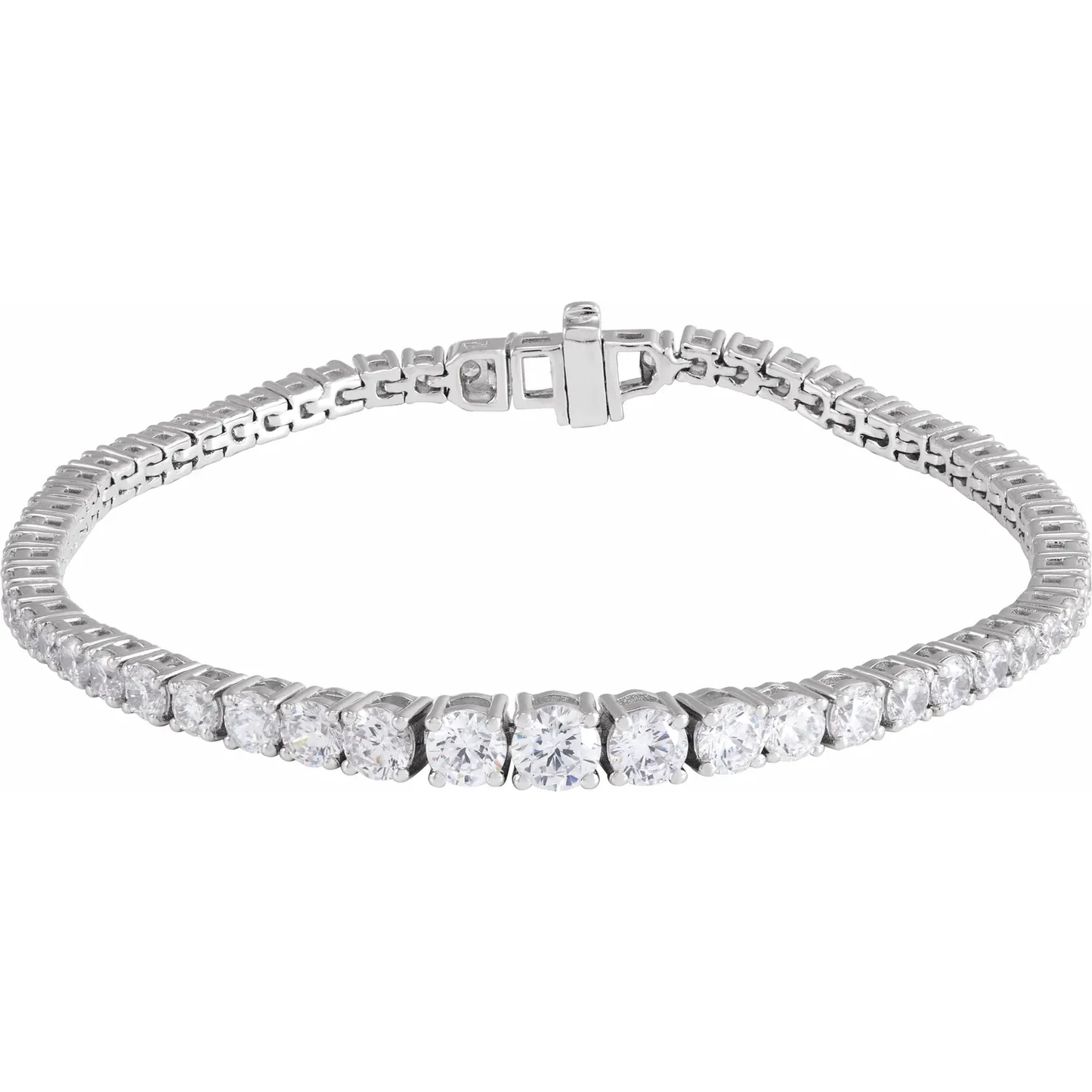 Graduated Center Diamond Tennis Bracelet