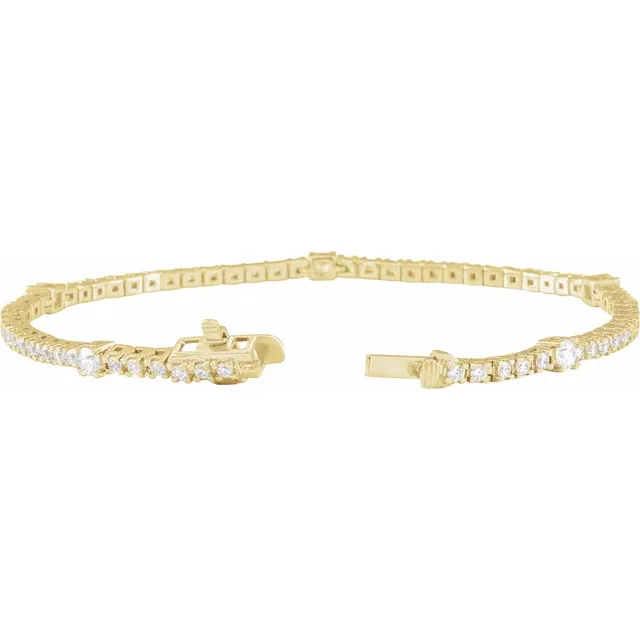 Modern Brilliance Diamond Tennis Bracelet