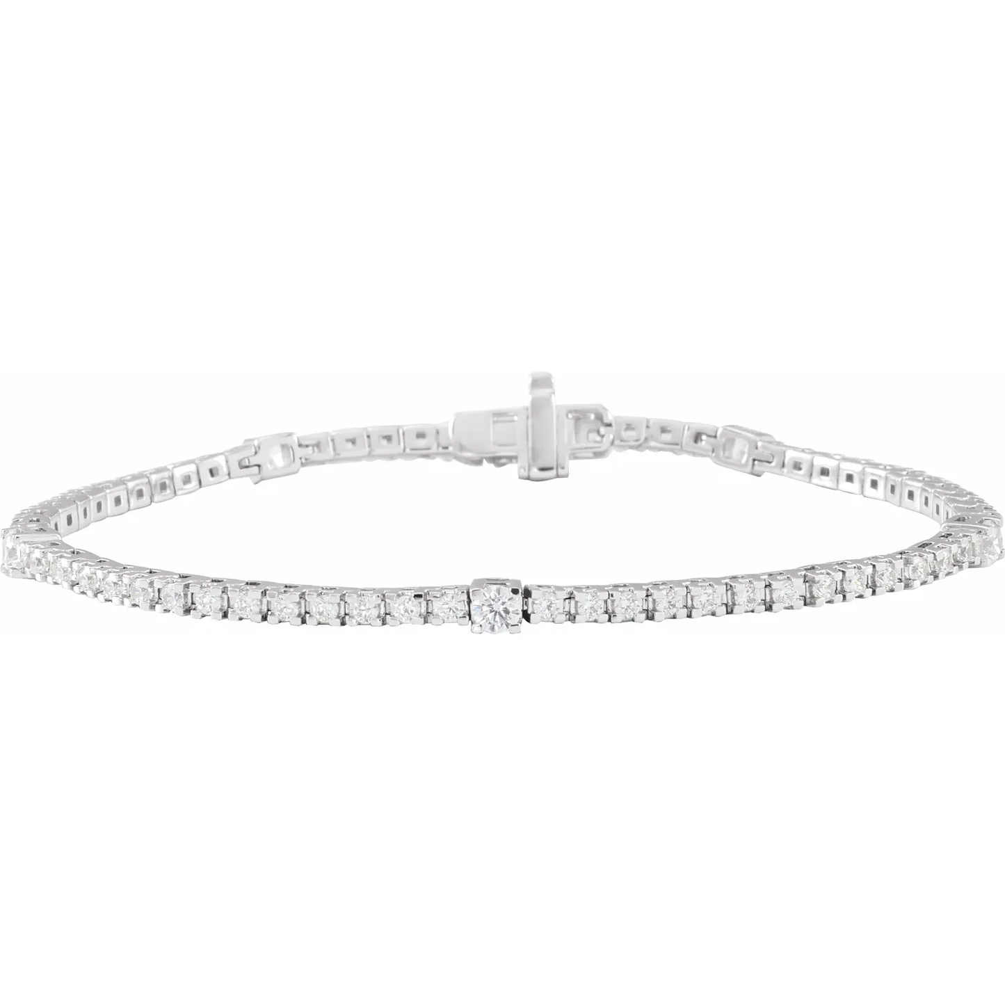 Modern Brilliance Diamond Tennis Bracelet