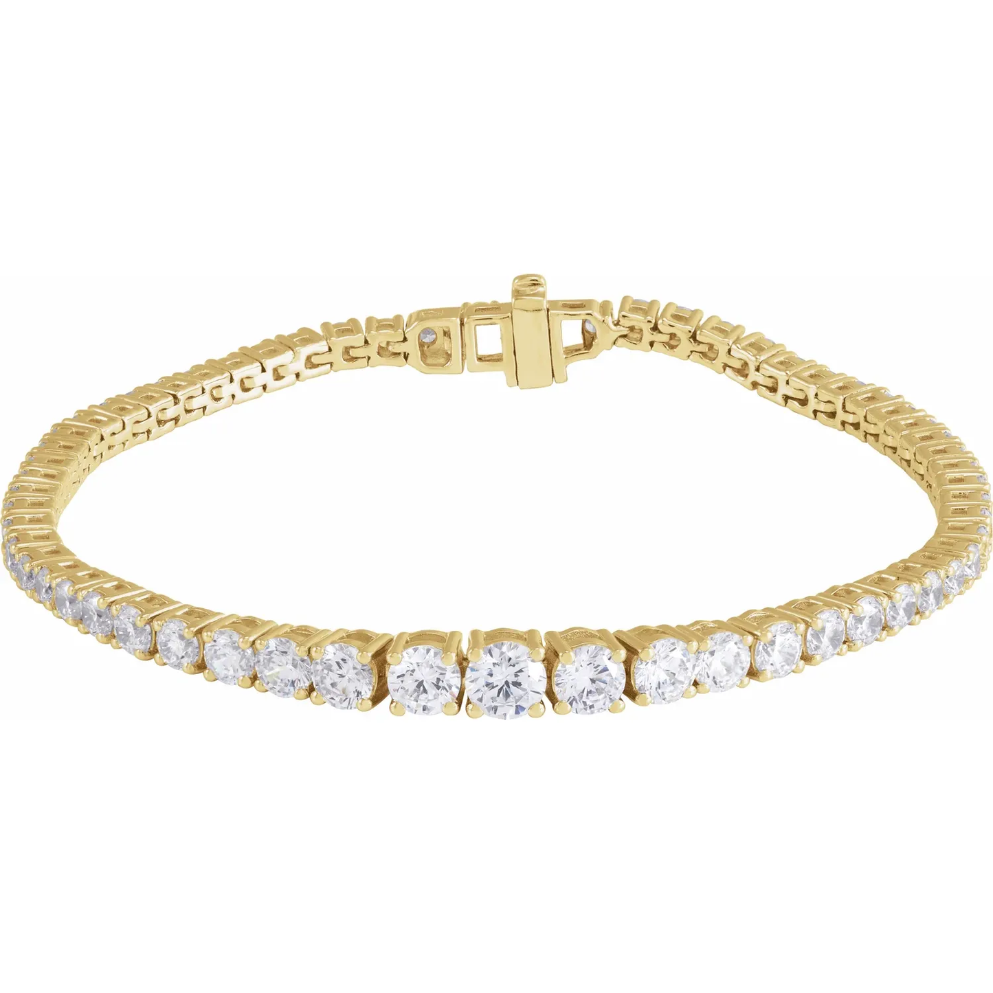 Graduated Center Diamond Tennis Bracelet