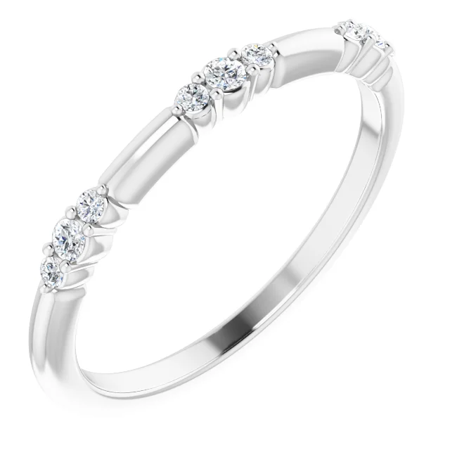 1/8 CTW Modern Brilliance Diamond Stackable Ring