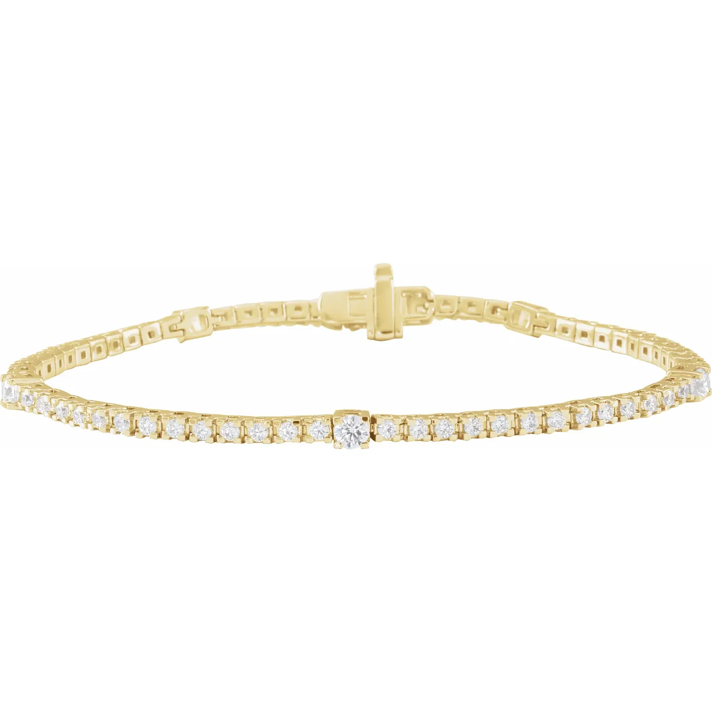 Modern Brilliance Diamond Tennis Bracelet