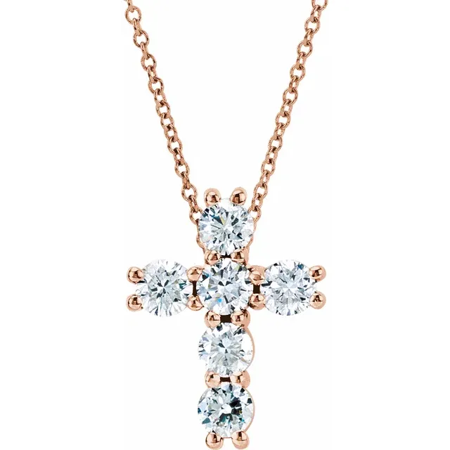 Ozoara & Co. Rose Gold Cross